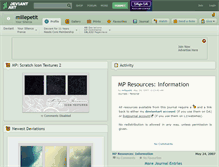 Tablet Screenshot of millepetit.deviantart.com