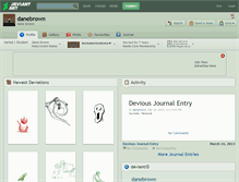 Tablet Screenshot of danebrown.deviantart.com