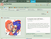 Tablet Screenshot of amythornrose.deviantart.com