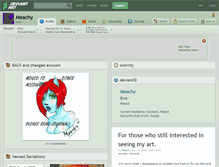 Tablet Screenshot of meachy.deviantart.com