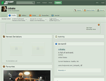 Tablet Screenshot of cobaka.deviantart.com