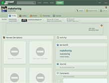 Tablet Screenshot of makeherbig.deviantart.com