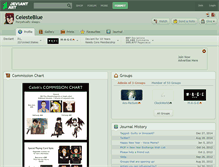 Tablet Screenshot of celesteblue.deviantart.com