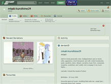 Tablet Screenshot of misaki-kuroihime29.deviantart.com