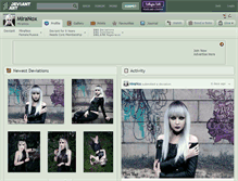 Tablet Screenshot of miranox.deviantart.com