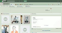 Desktop Screenshot of ellietoomuch.deviantart.com