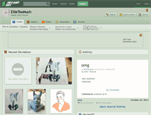 Tablet Screenshot of ellietoomuch.deviantart.com