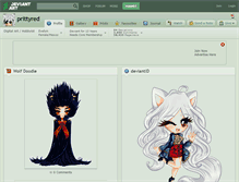 Tablet Screenshot of prittyred.deviantart.com