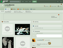 Tablet Screenshot of lucylablanche.deviantart.com