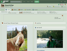 Tablet Screenshot of gloomwriter.deviantart.com
