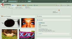Desktop Screenshot of cutiebeauty.deviantart.com