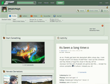 Tablet Screenshot of jesusvnuys.deviantart.com