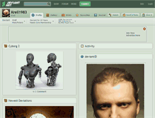 Tablet Screenshot of krell1983.deviantart.com