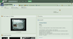 Desktop Screenshot of criminal-robot.deviantart.com