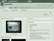 Tablet Screenshot of criminal-robot.deviantart.com