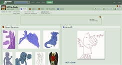Desktop Screenshot of not-a-dude.deviantart.com