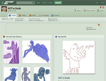 Tablet Screenshot of not-a-dude.deviantart.com