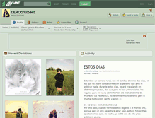 Tablet Screenshot of democritosaez.deviantart.com