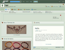 Tablet Screenshot of kagar.deviantart.com