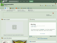 Tablet Screenshot of electrumlektric.deviantart.com