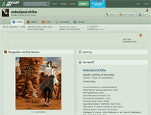 Tablet Screenshot of anbusasuuchiha.deviantart.com