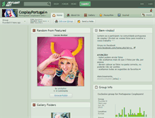 Tablet Screenshot of cosplayportugal.deviantart.com