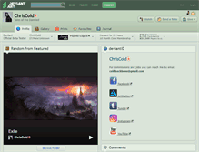 Tablet Screenshot of chriscold.deviantart.com