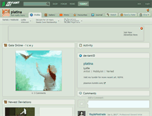 Tablet Screenshot of platina.deviantart.com