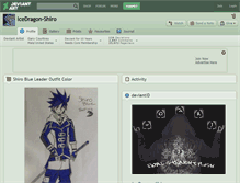 Tablet Screenshot of icedragon-shiro.deviantart.com