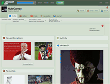 Tablet Screenshot of nutegunray.deviantart.com