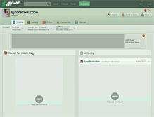 Tablet Screenshot of byronproduction.deviantart.com