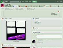 Tablet Screenshot of haudvafra.deviantart.com