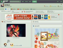 Tablet Screenshot of kimfan2.deviantart.com