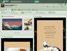 Tablet Screenshot of blackwolfpaw.deviantart.com