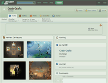 Tablet Screenshot of crash-grafix.deviantart.com