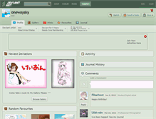 Tablet Screenshot of onewaysky.deviantart.com