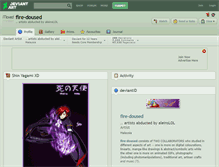 Tablet Screenshot of fire-doused.deviantart.com