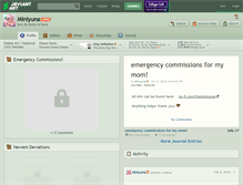 Tablet Screenshot of miniyuna.deviantart.com