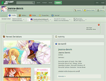 Tablet Screenshot of jeanna-dennis.deviantart.com