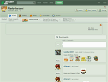 Tablet Screenshot of flarie-hanami.deviantart.com