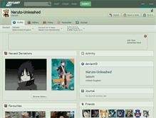 Tablet Screenshot of naruto-unleashed.deviantart.com