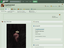 Tablet Screenshot of crypdreamsted.deviantart.com