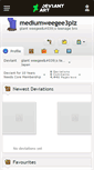 Mobile Screenshot of mediumweegee3plz.deviantart.com