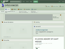 Tablet Screenshot of mediumweegee3plz.deviantart.com