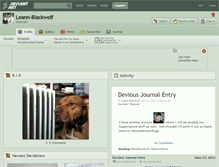 Tablet Screenshot of leann-blackwolf.deviantart.com