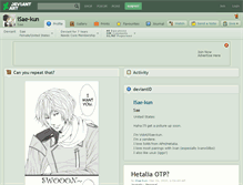 Tablet Screenshot of isae-kun.deviantart.com