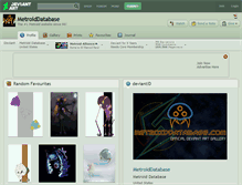 Tablet Screenshot of metroiddatabase.deviantart.com