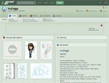 Tablet Screenshot of inudogga.deviantart.com