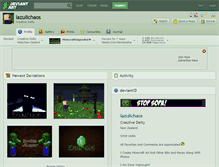 Tablet Screenshot of lazulichaos.deviantart.com