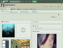 Tablet Screenshot of deathtemptress.deviantart.com